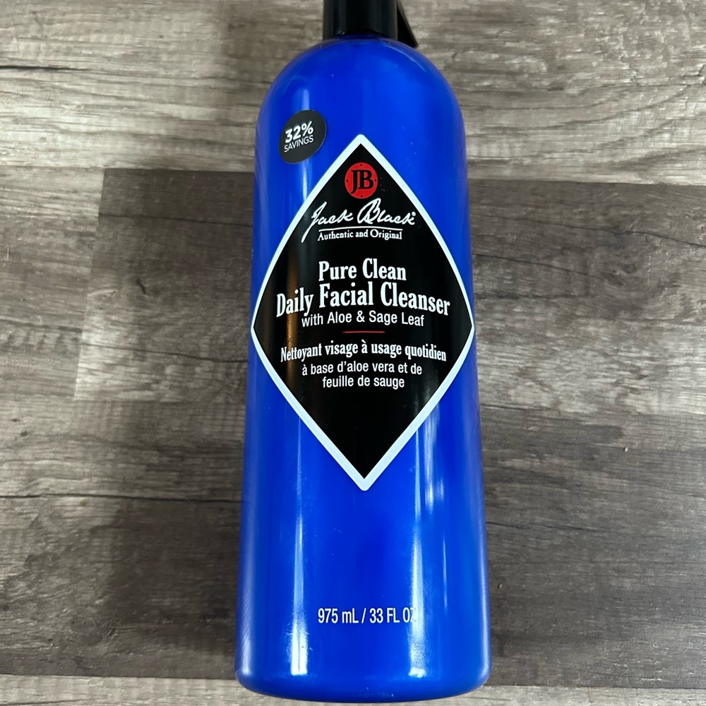 *SHIPS TODAY* Jack Black Pure Clean Daily Facial Cleanser Aloe Sage Leaf 33oz